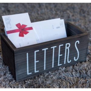 Rustic Mail Organizer Box